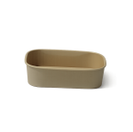 Contenedor de Bambú Rectangular con Tapadera Transparente 16 oz