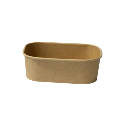 Contenedor de Bambú Rectangular con Tapadera Transparente 24 oz