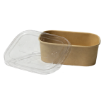 Contenedor de Bambú Rectangular con Tapadera Transparente 24 oz - Imagen 2